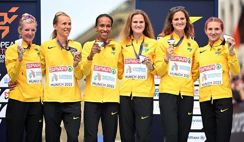 Katharina Steinruck gewinnt Team-Gold im Marathon am ersten Tag der EM